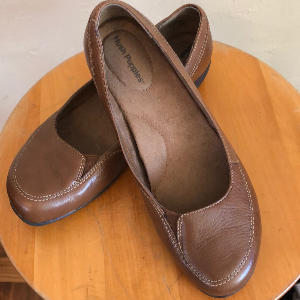 Hush Puppies brown , 7M loafers